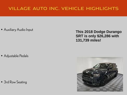 Used 2018 Dodge Durango SRT w/ SRT Interior Appearance Group image 28