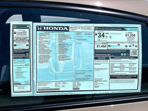 New 2026 Honda Civic Sport image 14