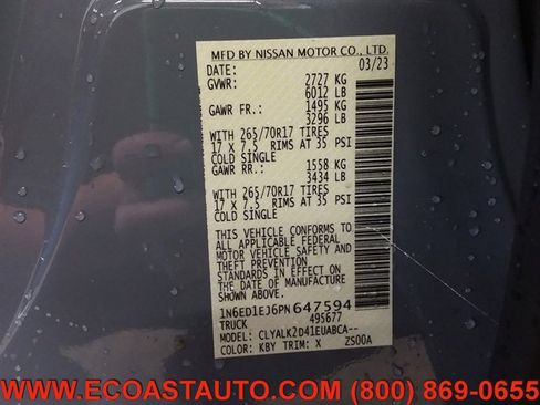 Used 2023 Nissan Frontier Pro-X w/ Pro Convenience Package image 21