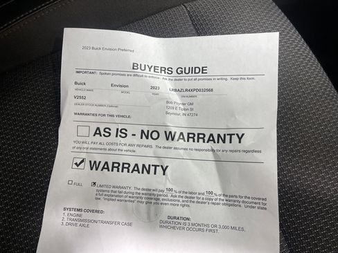 Used 2023 Buick Envision Preferred image 26