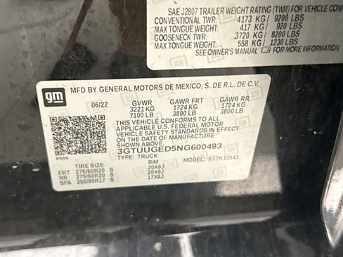 Used 2022 GMC Sierra 1500 Denali AWD/4WD image 11