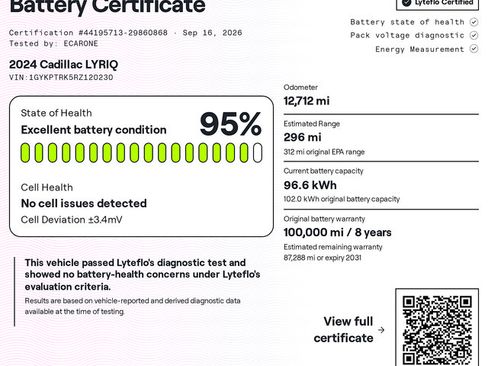Used 2024 Cadillac Lyriq Sport RWD image 88