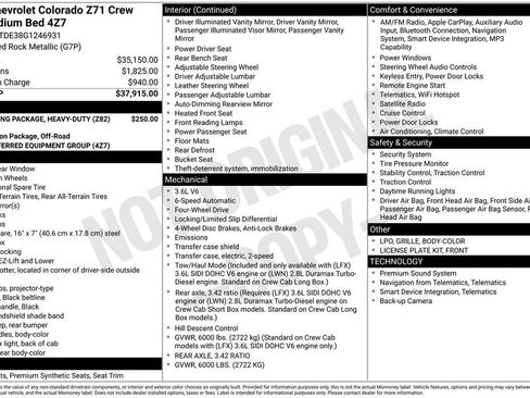 Used 2016 Chevrolet Colorado Z71 AWD/4WD image 2