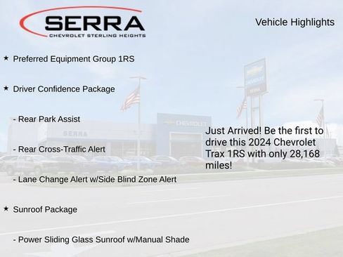Certified 2024 Chevrolet Trax RS w/ Sunroof Package FWD image 3