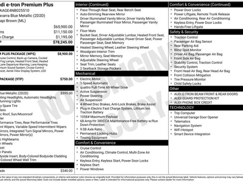 Used 2022 Audi e-tron Premium Plus w/ Premium Plus Package image 43