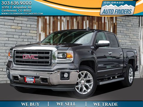 Used 2015 GMC Sierra 1500 SLT w/ SLT Crew Cab Value Package AWD/4WD image 1