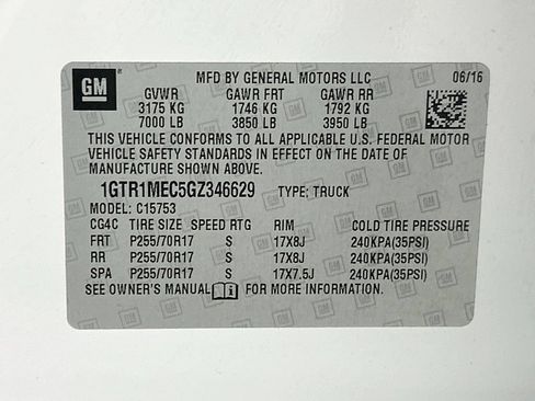 Used 2016 GMC Sierra 1500 SLE w/ SLE Value Package RWD image 33