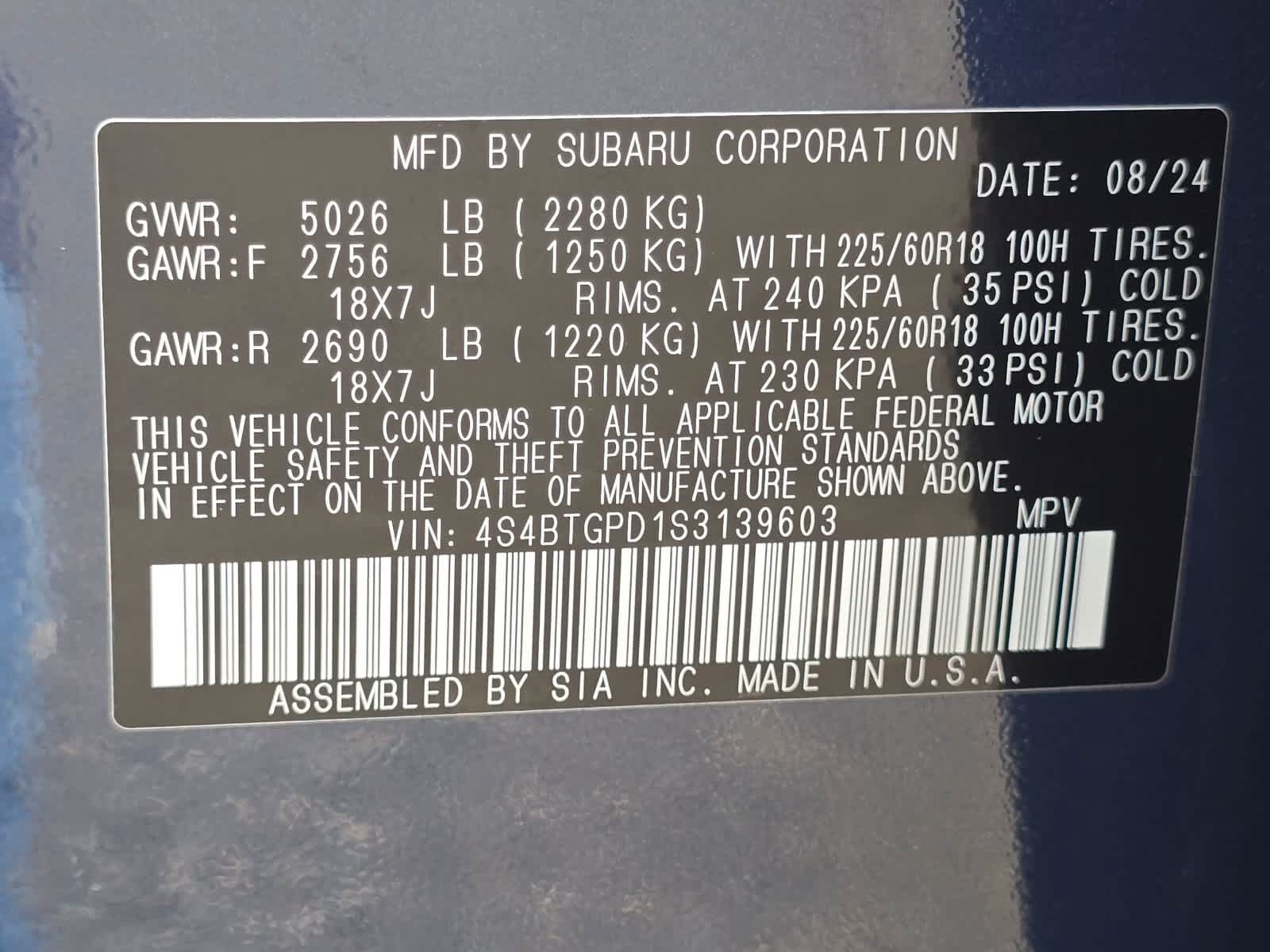 Certified 2025 Subaru Outback Touring XT AWD/4WD image 30