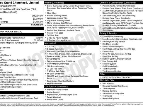 Used 2024 Jeep Grand Cherokee L Limited image 3