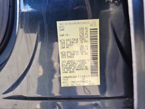 Used 2013 Nissan Titan SV w/ SV Premium Utility Pkg image 36