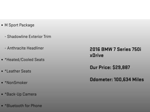 Used 2016 BMW 750i xDrive AWD/4WD image 18