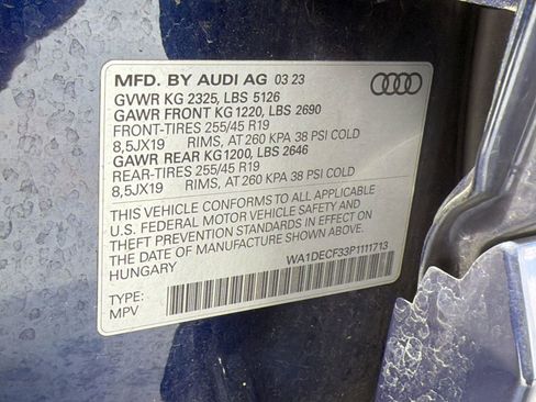 Certified 2023 Audi Q3 2.0T Premium w/ Black Optic Sport Package AWD/4WD image 19