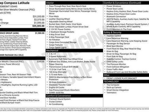 Used 2022 Jeep Compass Latitude w/ Convenience Group AWD/4WD image 27