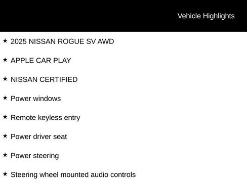 Certified 2025 Nissan Rogue SV AWD/4WD image 6