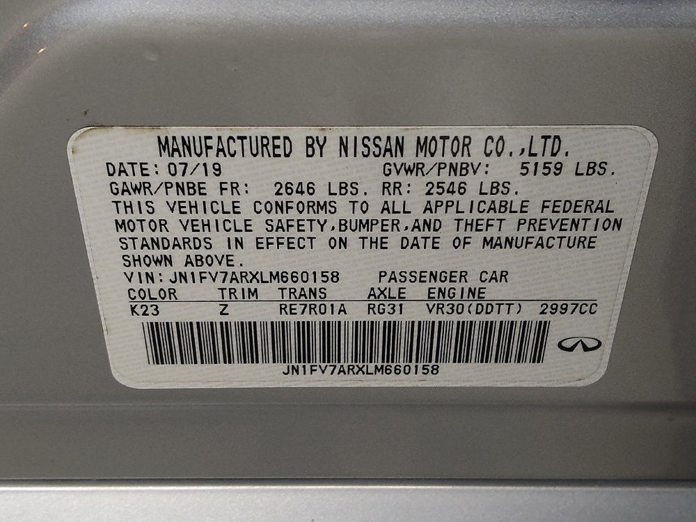 Used 2020 INFINITI Q50 Red Sport 400 AWD/4WD image 33