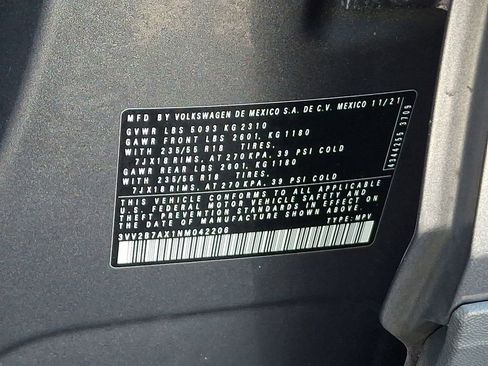 Certified 2022 Volkswagen Tiguan SE AWD/4WD image 28