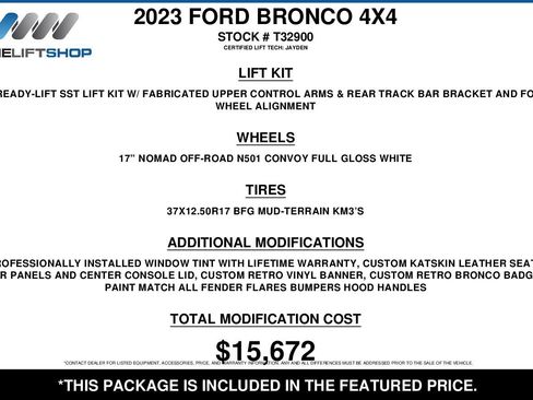Used 2023 Ford Bronco Heritage Edition AWD/4WD image 2