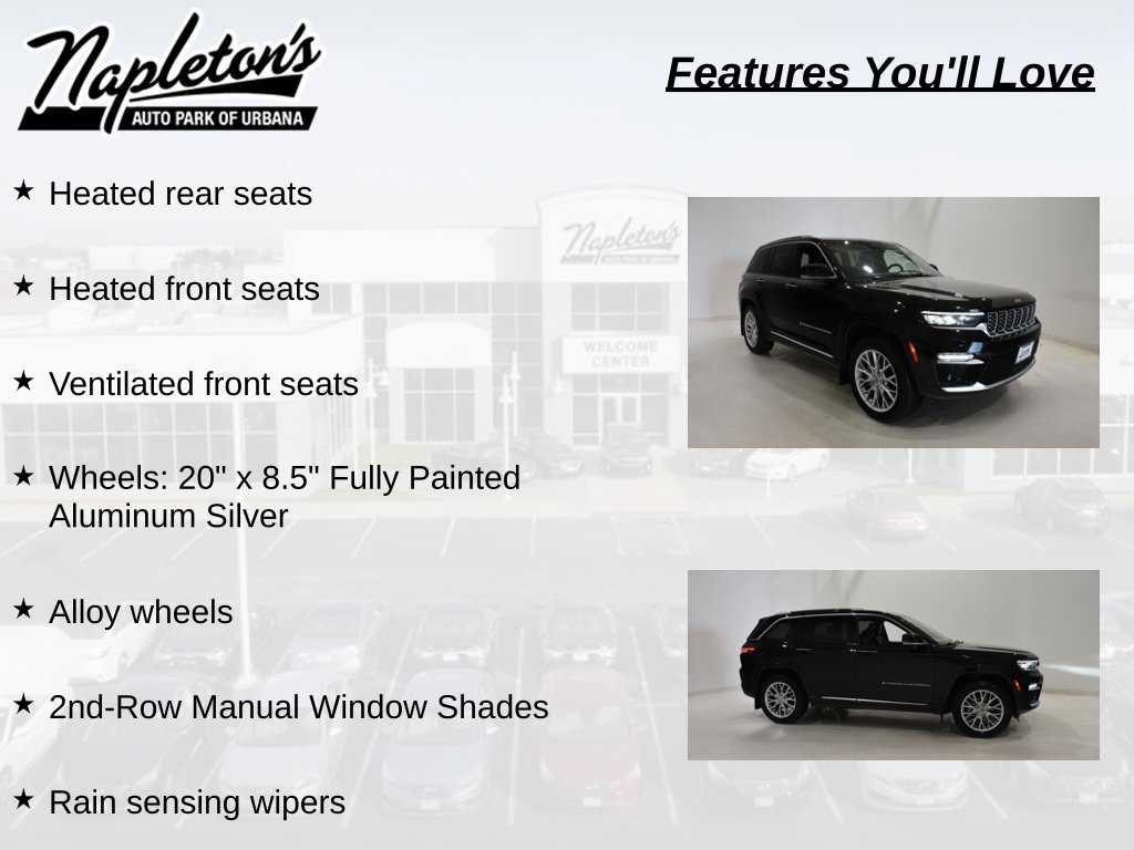 Used 2022 Jeep Grand Cherokee Summit w/ Adv Protech Group IV AWD/4WD image 33