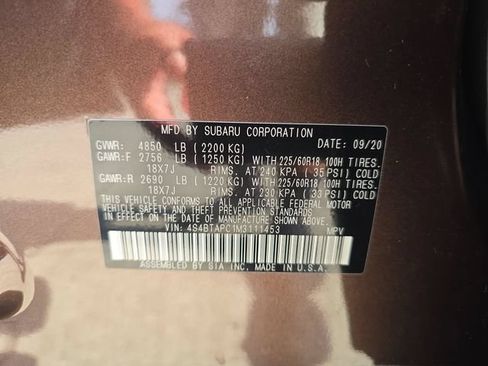 Certified 2021 Subaru Outback Touring w/ Popular Package #2 AWD/4WD image 30