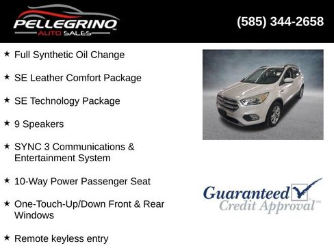 Used 2017 Ford Escape SE w/ SE Leather Comfort Package AWD/4WD image 2