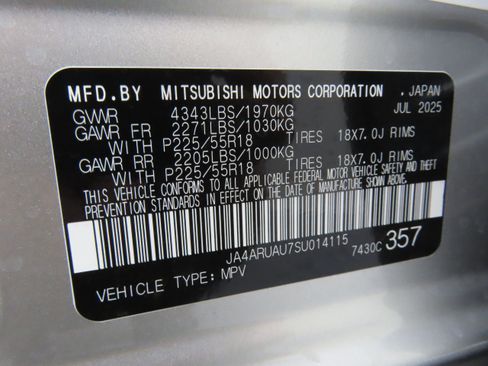 New 2025 Mitsubishi Outlander Sport ES image 26