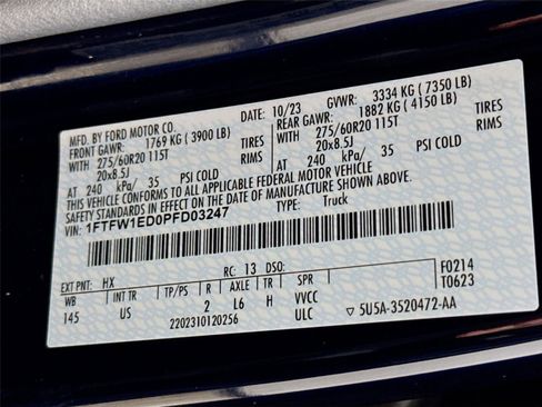 Used 2023 Ford F150 XLT w/ Equipment Group 302A High AWD/4WD image 33