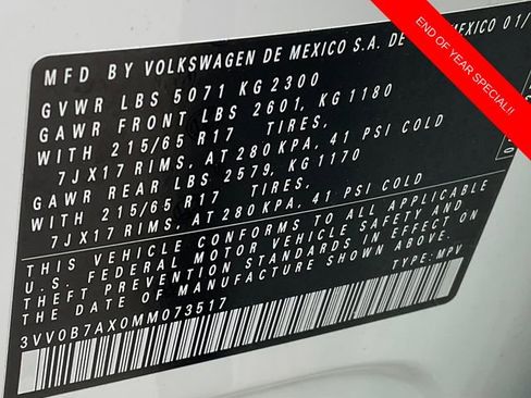 Used 2021 Volkswagen Tiguan S image 21