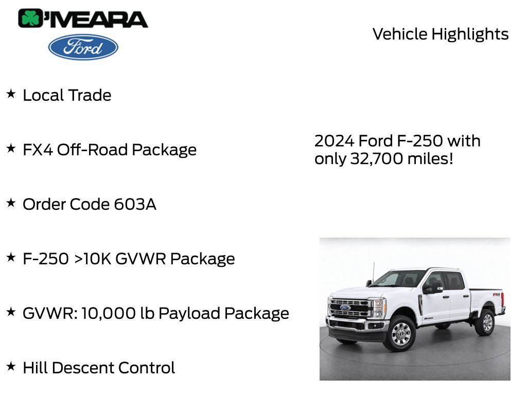 Used 2024 Ford F250 XLT w/ FX4 Off-Road Package AWD/4WD image 7