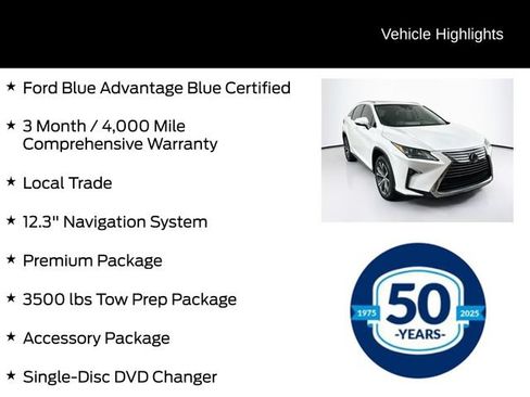 Used 2018 Lexus RX 350 AWD w/ Premium Package image 6