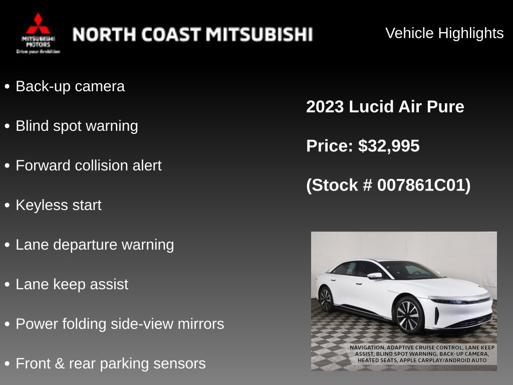 Used 2023 Lucid Air Pure AWD/4WD image 2
