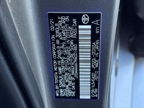 Certified 2021 Toyota Mirai w/ Advanced Technology Package RWD image 34