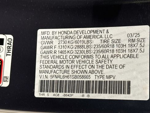 Used 2025 Honda Odyssey EX-L image 35