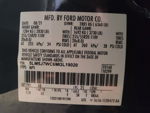 Used 2021 Lincoln Aviator Reserve w/ Equipment Group 201A RWD image 33