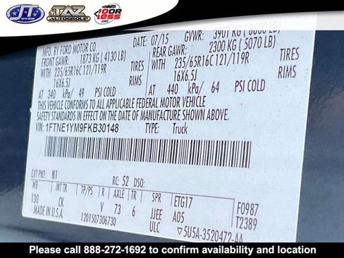 Used 2015 Ford Transit 150 130 Low Roof image 17