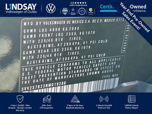 Certified 2022 Volkswagen Taos SEL w/ Panoramic Sunroof Package image 29