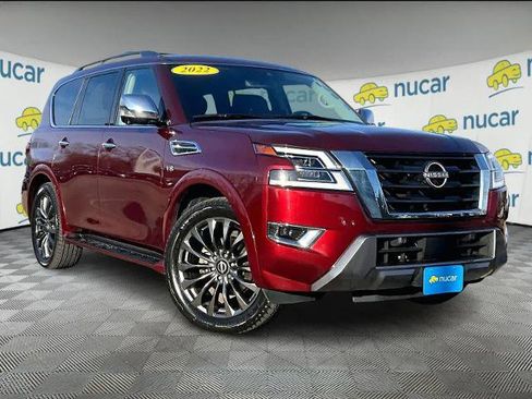 Certified 2022 Nissan Armada Platinum w/ Captain's Chairs Package image 1