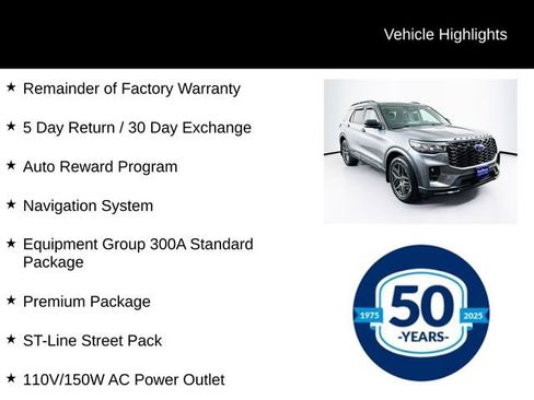 Used 2025 Ford Explorer ST-Line w/ Premium Package AWD/4WD image 8