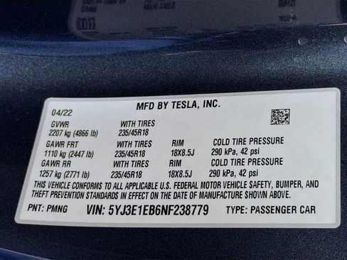 Used 2022 Tesla Model 3 Long Range image 36