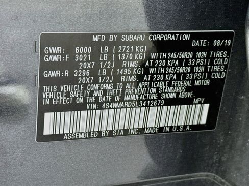 Used 2020 Subaru Ascent Touring w/ Popular Package #2A AWD/4WD image 36