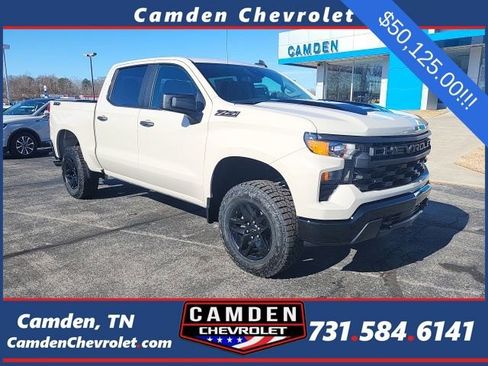 New 2026 Chevrolet Silverado 1500 Custom Trail Boss w/ Dark Appearance Package AWD/4WD image 1