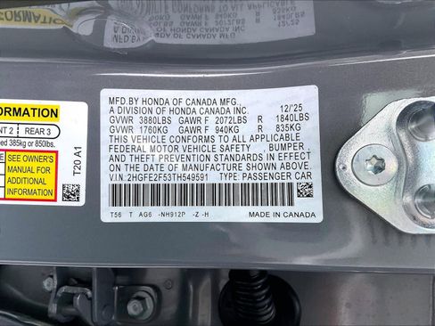 New 2026 Honda Civic Sport image 17