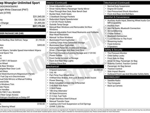 Used 2019 Jeep Wrangler Unlimited Sport image 6