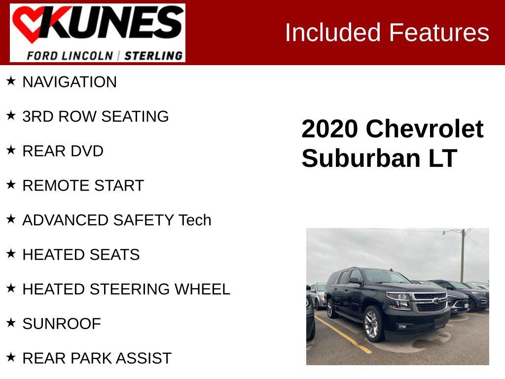 Used 2020 Chevrolet Suburban LT AWD/4WD image 2
