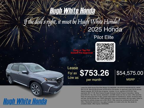 New 2025 Honda Pilot Elite image 3