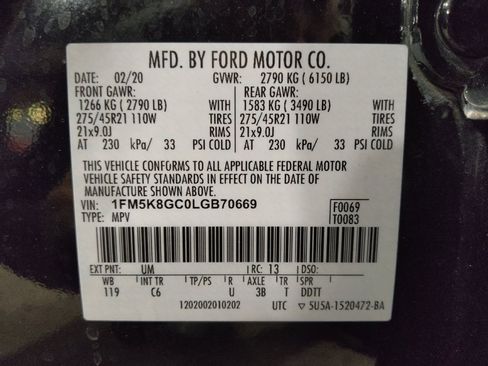 Used 2020 Ford Explorer ST w/ ST Street Pack AWD/4WD image 33