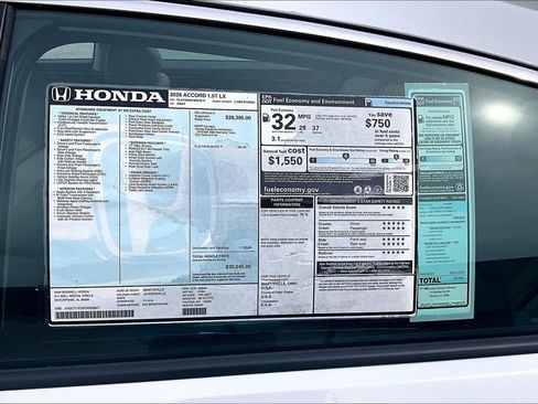 New 2026 Honda Accord LX image 13
