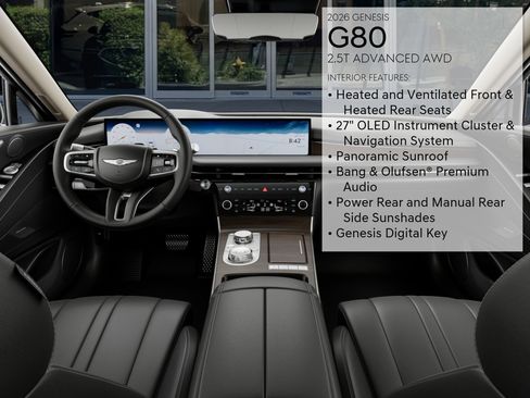 New 2026 Genesis G80 2.5T Advanced AWD/4WD image 17