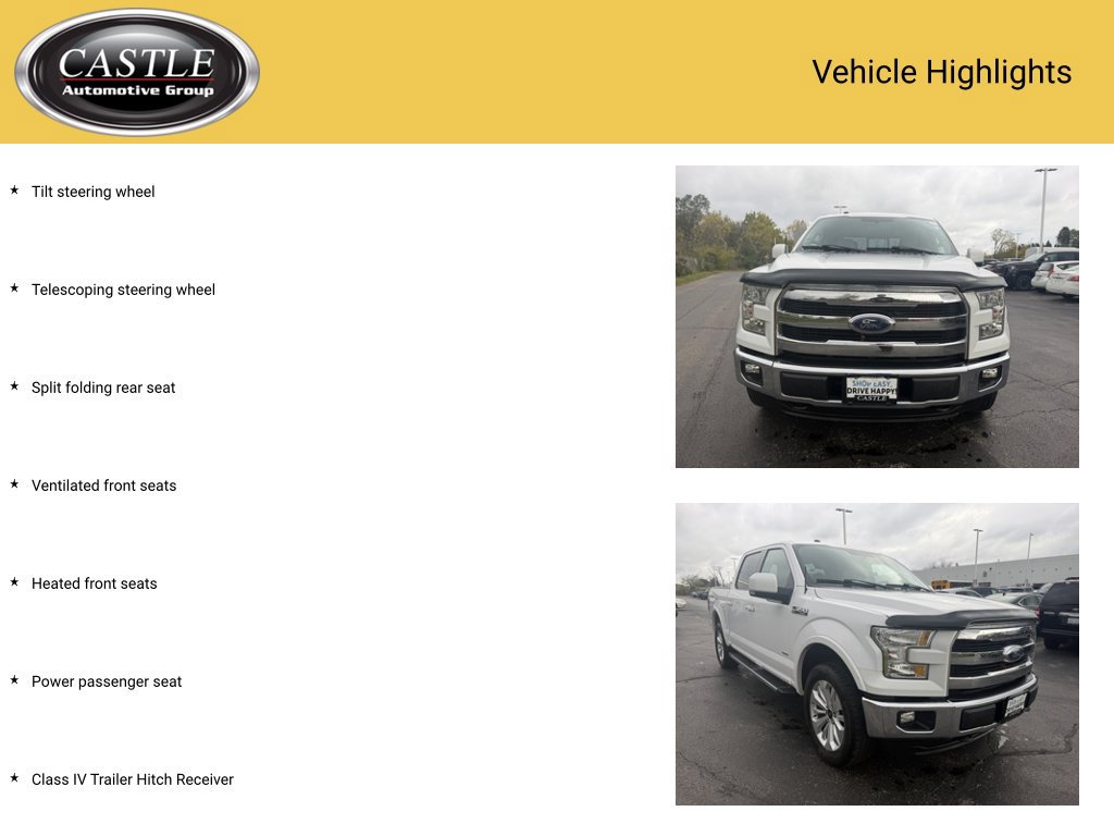 Used 2016 Ford F150 Lariat w/ Equipment Group 501A Mid AWD/4WD image 10