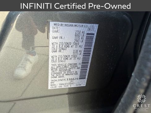 Certified 2026 INFINITI QX60 Sport w/ Dark Cargo Package image 27