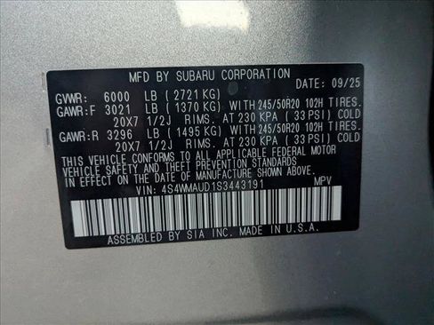 Certified 2025 Subaru Ascent Touring AWD/4WD image 18